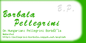 borbala pellegrini business card